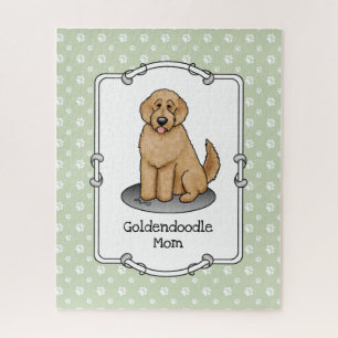 Puzzle Goldendoodle Mom Doodle Mom (rouge doré)