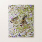 Puzzle Goldfinches (Vertical)