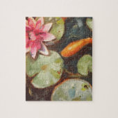 Puzzle Goldfish Koi Pond Water Lilies (Vertical)