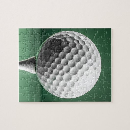 Puzzle Golf Ball on Tee (Horizontal)