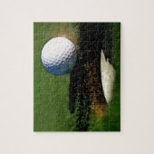 Puzzle Golf Ball & the Hole - Sports Art (Vertical)