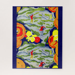 Puzzle golf et fleurs
