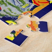 Puzzle golf et fleurs (Côté)