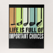 Puzzle Golf Funny Life Choices Clubs (Vertical)