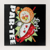 Puzzle Golf Party - Lets Par Tee Golf Pun (Horizontal)