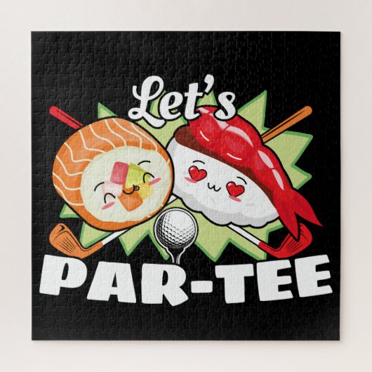 Puzzle Golf Party - Lets Par Tee Golf Pun (Vertical)