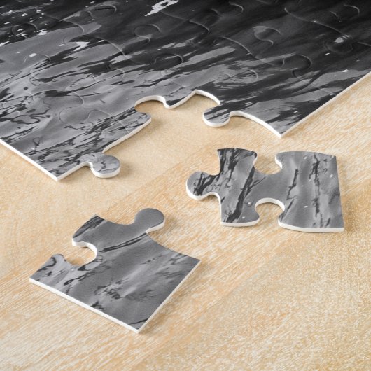 Puzzle Gondolas à Venise en noir et blanc (Côté)