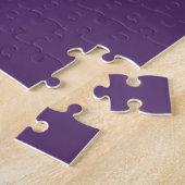 Puzzle Good Luck Nom personnalisé Script sur Solide Purpl (Côté)