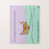 Puzzle Good Morning Orange Cat Funny (Vertical)