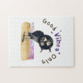 Puzzle Good Vibes seulement avec Chouette curieuse (Horizontal)