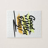 Puzzle Good Vibes uniquement, Citation Inspirationnelle (Horizontal)