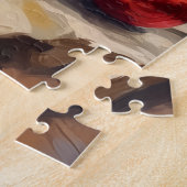 Puzzle Goofy Boxer Dog Tangled in Christmas Lights (Côté)