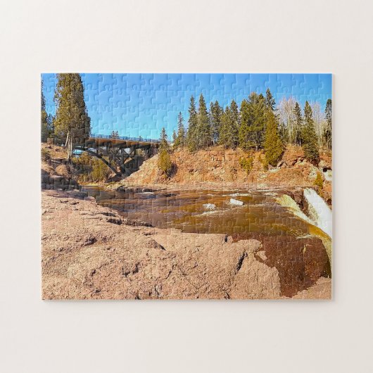 Puzzle Gooseberry Falls Minnesota. (Horizontal)