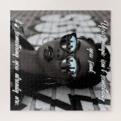 Puzzle Gorgeous Woman in City with Sunglasses and Quote (Horizontal)