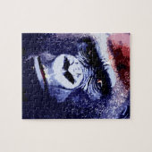 Puzzle Gorilla Face Blue Pop Art (Horizontal)