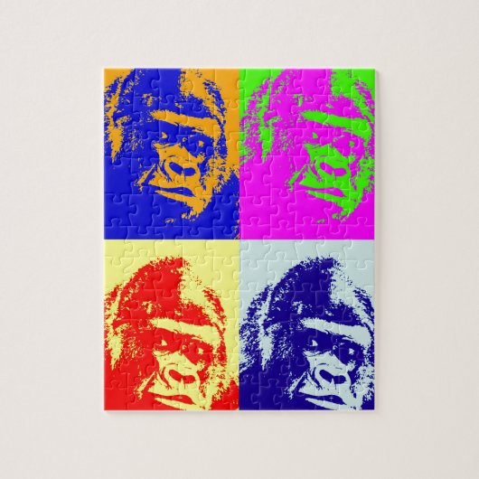 Puzzle Gorilla Pop Art (Vertical)