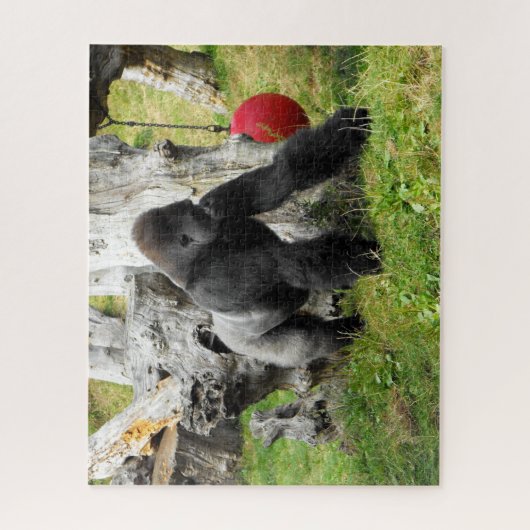 Puzzle Gorille de silverback de plaine (Vertical)