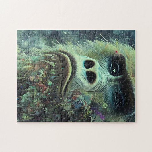 Puzzle Gorille et Plante (Horizontal)