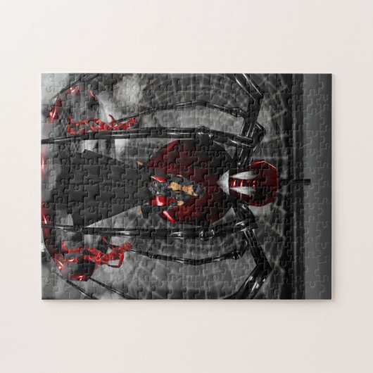 Puzzle Goth Black Spider (Horizontal)