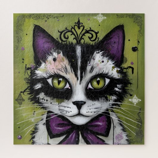 Puzzle Goth Cat (Vertical)