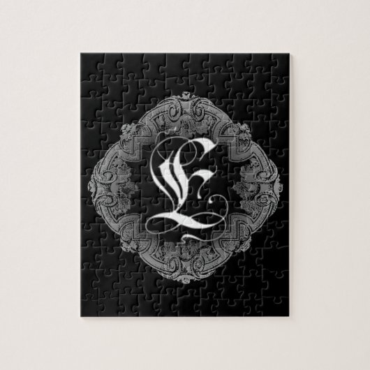 Puzzle Goth Initial E (Vertical)