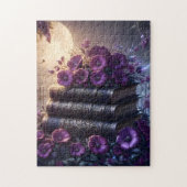 Puzzle Gothic Book Purple Floral (Vertical)