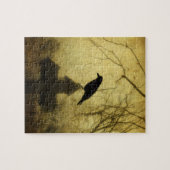 Puzzle Gothic Crow On Cross (Horizontal)