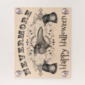 Puzzle Gothic Halloween Ravens Skulls Never More (Vertical)