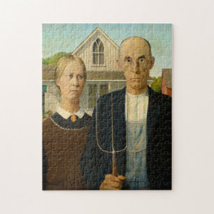 Puzzle gothique américain par Grant Wood