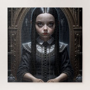 Puzzle Gothique fille hantée Halloween