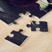 Puzzle Gothique foncé Macabre Rose crâne (Côté)