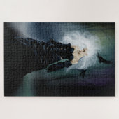 Puzzle Gothique Ravens Forêt Femme Noir (Horizontal)