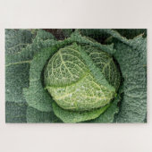 Puzzle Gouttes d'eau sur un chou (Horizontal)