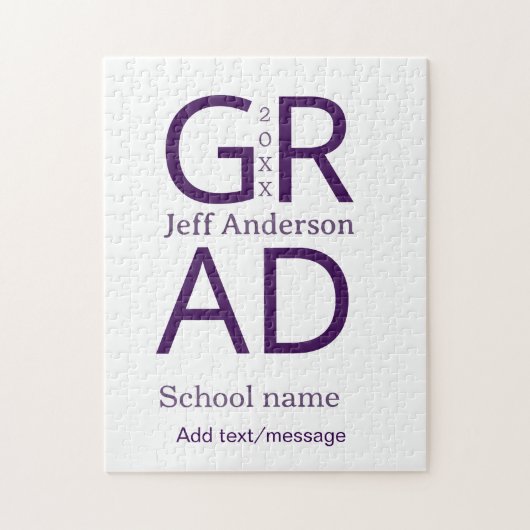 Puzzle Grad typography modern graduation simple minimal c (Vertical)