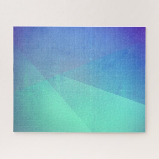 Puzzle Gradation Blue Aqua & Turquoise (Horizontal)