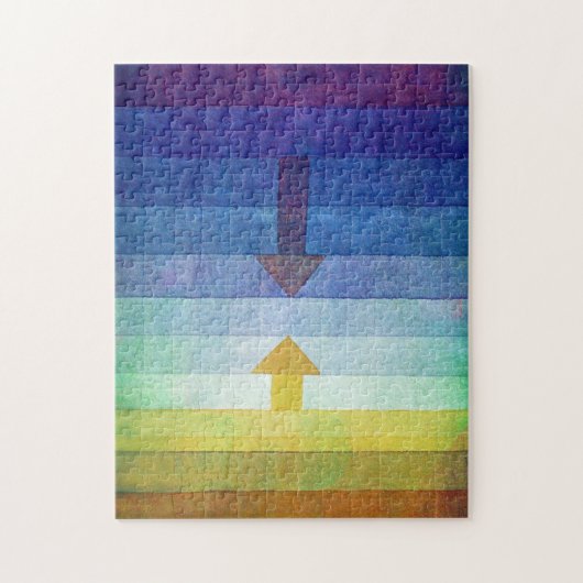 Puzzle Gradient avec flèche, Paul Klee (Vertical)