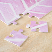 Puzzle Gradient Chevron : Aquarelle Motif Herringbone. (Côté)