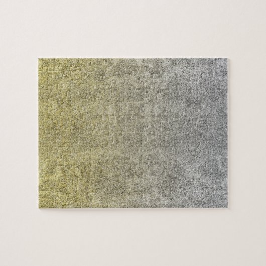 Puzzle Gradient de parties scintillantes d'argent et d'or (Horizontal)