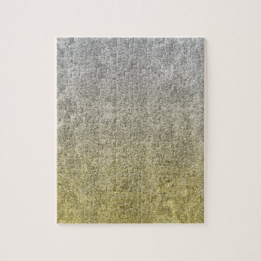 Puzzle Gradient de parties scintillantes d'argent et d'or (Vertical)