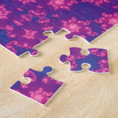 Puzzle Gradient kaléidoscope rose et bleu (Côté)