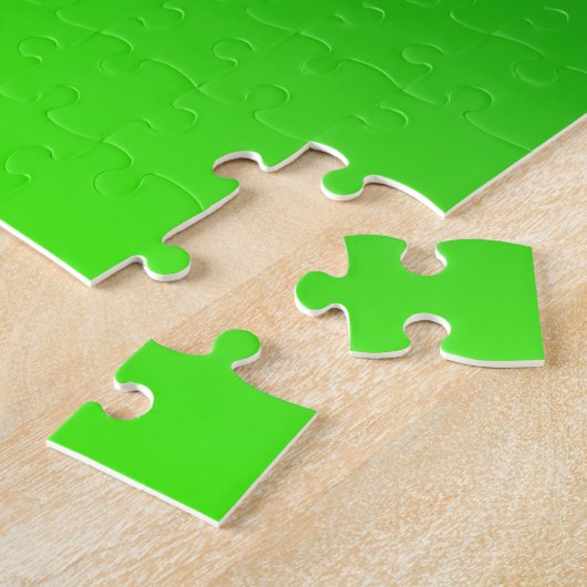 Puzzle Gradient vert ombre Vivid Modern Simple (Côté)