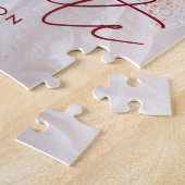 Puzzle Graduate moderne Bourgogne Script Photo Graduation (Côté)