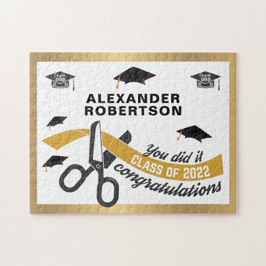 Puzzle Graduation Classe of 2022 Fun Custom (Horizontal)