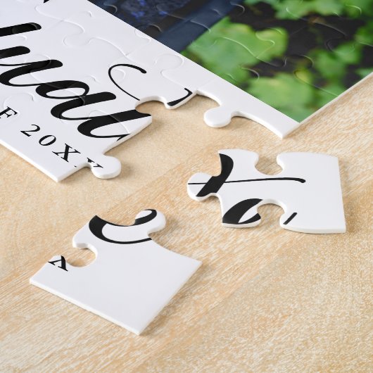 Puzzle Graduation de la photo de script moderne (Côté)