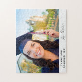 Puzzle Graduation merci photo personnalisée (Vertical)