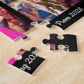 Puzzle Graduation moderne 17 Photo Collage Script noir (Côté)