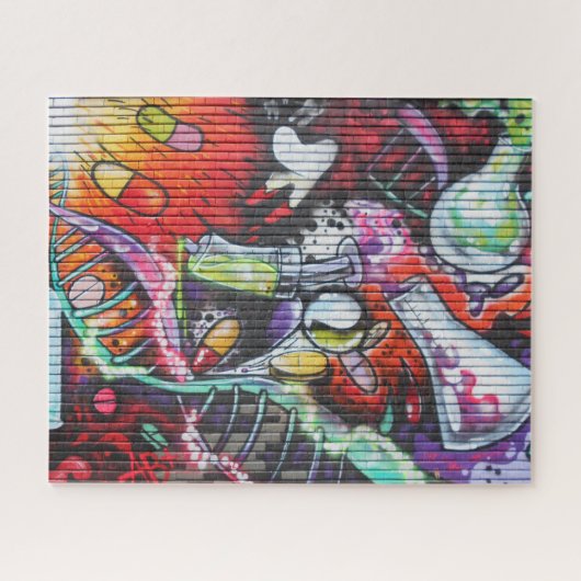 Puzzle Graffiti à thème Médicale coloré (Horizontal)