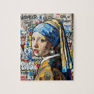 Puzzle Graffiti art of world-famous paintings