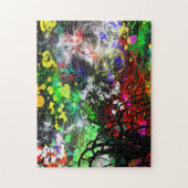 Puzzle Graffiti Brick Wall (Vertical)