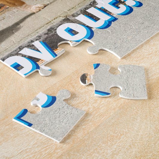 Puzzle Graffiti Chien et Arc-en-ciel (Côté)